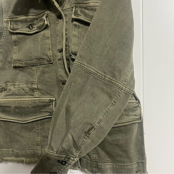NWT Free People Harley Military Shirt Jacket Size Medium - Picture 6 of 9